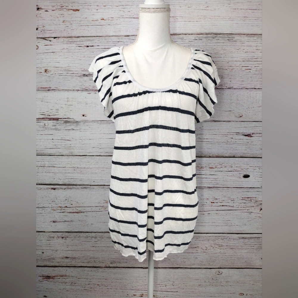 Chaser Striped Ruffle Top - Picture 10 of 11